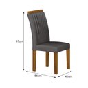 Ver imagem 7 de Conjunto Sala de Jantar com 4 Cadeiras Miami Yescasa