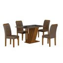 Ver imagem 1 de Conjunto Sala de Jantar com 4 Cadeiras Miami Yescasa
