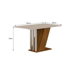 Conjunto Sala de Jantar com 4 Cadeiras Miami Yescasa - 3