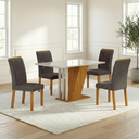 Ver imagem 1 de Conjunto Sala de Jantar com 4 Cadeiras Miami Yescasa