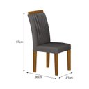 Ver imagem 4 de Conjunto Sala de Jantar com 4 Cadeiras Miami Yescasa