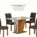 Ver imagem 5 de Conjunto Sala de Jantar com 4 Cadeiras Miami Yescasa