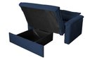 Ver imagem 3 de Sofá Cama Casal Reclinável com baú Amora - Azul Maserati