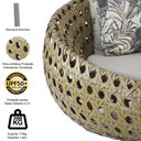 Ver imagem 5 de Chaise Barcelona em Alumínio e 2 Espreguiçadeiras Bona e Mesa para Área, Sala, Edícula, Piscina - Pe