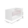 Quarto Infantil Berço Mini Cama Americano Branco - Qmovi - 3