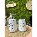 Ver imagem 6 de Kits Banheiro Lavabo de Porcelana Dispenser Sabonete Premium:prata