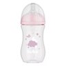 Mamadeira Rosa Anticólica 270ml para Bebês de + 2 Meses Buba - 1