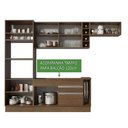 Ver imagem 5 de Armário de Cozinha Completa 290cm Rustic/Rustic/Crema Safira Madesa 13