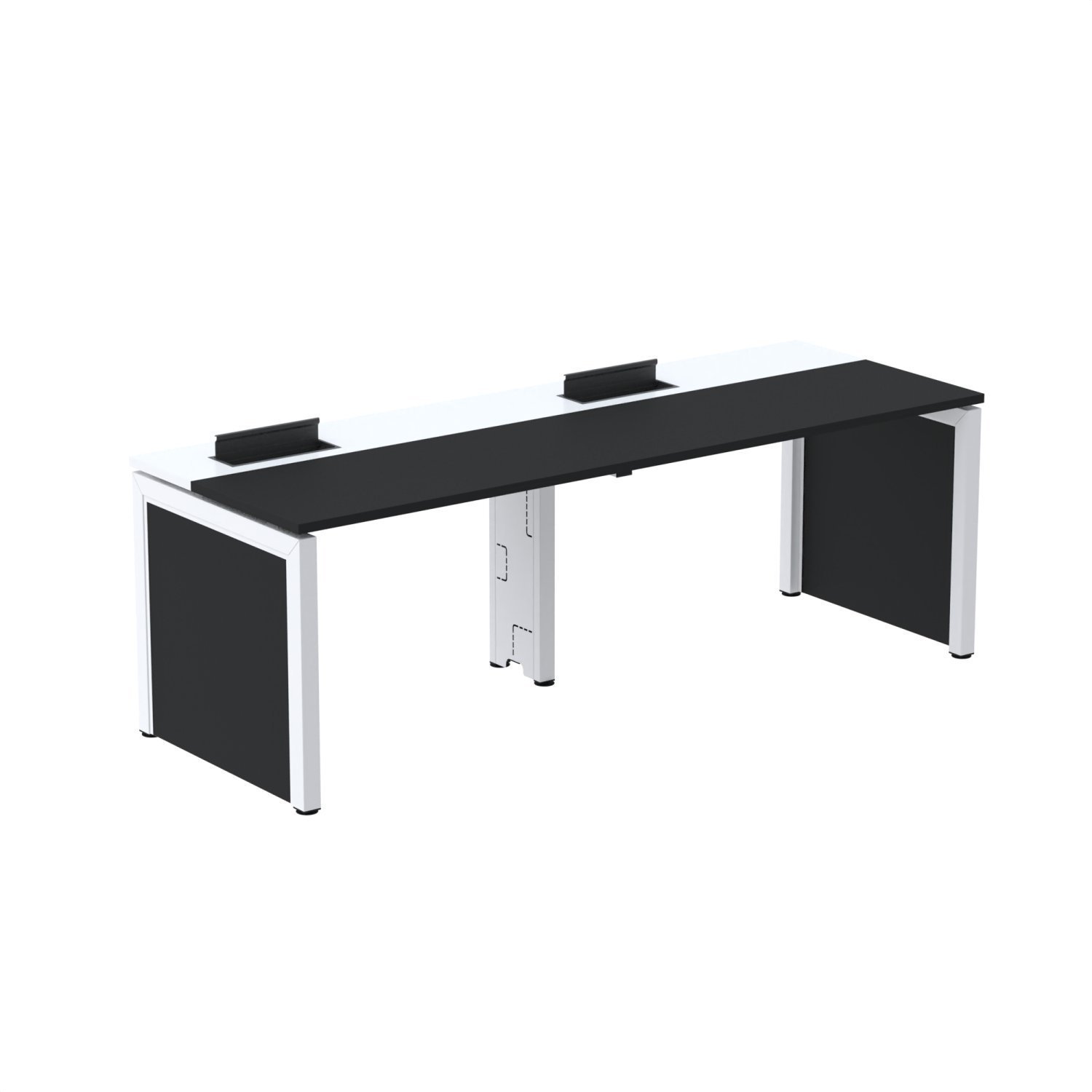 Mesa de Plataforma Simples para 2 Pessoas Corporativa 150x792/2p Pscpp150/792/2p - 2