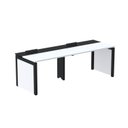 Ver imagem 1 de Mesa de Plataforma Simples para 2 Pessoas Corporativa 150x792/2P PSCPP150/792/2P Cinza/Grafito