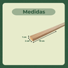 6 Ripas/sarrafos de 1x3x70 Cm Madeira de Pinus - 3