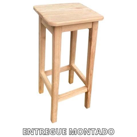 Banco Alto para Balcão Área de Lazer Bar Madeira Entregue Montado