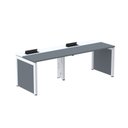Ver imagem 1 de Mesa de Plataforma Simples para 2 Pessoas Corporativa 160x792/2P PSCPP160/792/2P Marrom/Noce Marromle/Branco