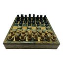 Ver imagem 1 de Tabuleiro 2 em 1 Xadrez Damas com Porta Peças 18 Cm São José