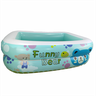 Piscina Infantil Inflável de Plástico para Crianças 480 Litros 150x100x32cm Retangular Verde - 8