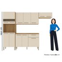 Ver imagem 5 de Cozinha 3 Peças 9 Portas sem Balcão Versalhes Freijó / Soft
