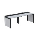Ver imagem 1 de Mesa de Plataforma Simples para 2 Pessoas Corporativa 160x792/2P PSCPP160/792/2P Cinza/Branco/Preto