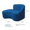 Ver imagem 5 de Kit Divã Recamier Orgânico Marrocos 150cm Lado Esquerdo e 1 Poltronas Amore Linho