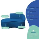 Ver imagem 6 de Kit Divã Recamier Orgânico Marrocos 150cm Lado Esquerdo e 1 Poltronas Amore Linho