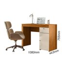 Ver imagem 3 de Escrivaninha para Escritório 108cm Office Iris Off White Marrom