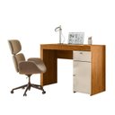 Ver imagem 2 de Escrivaninha para Escritório 108cm Office Iris Off White Marrom