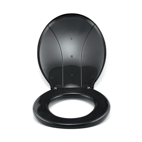 Assento Premium para Vaso Sanitário Universal Oval Preto