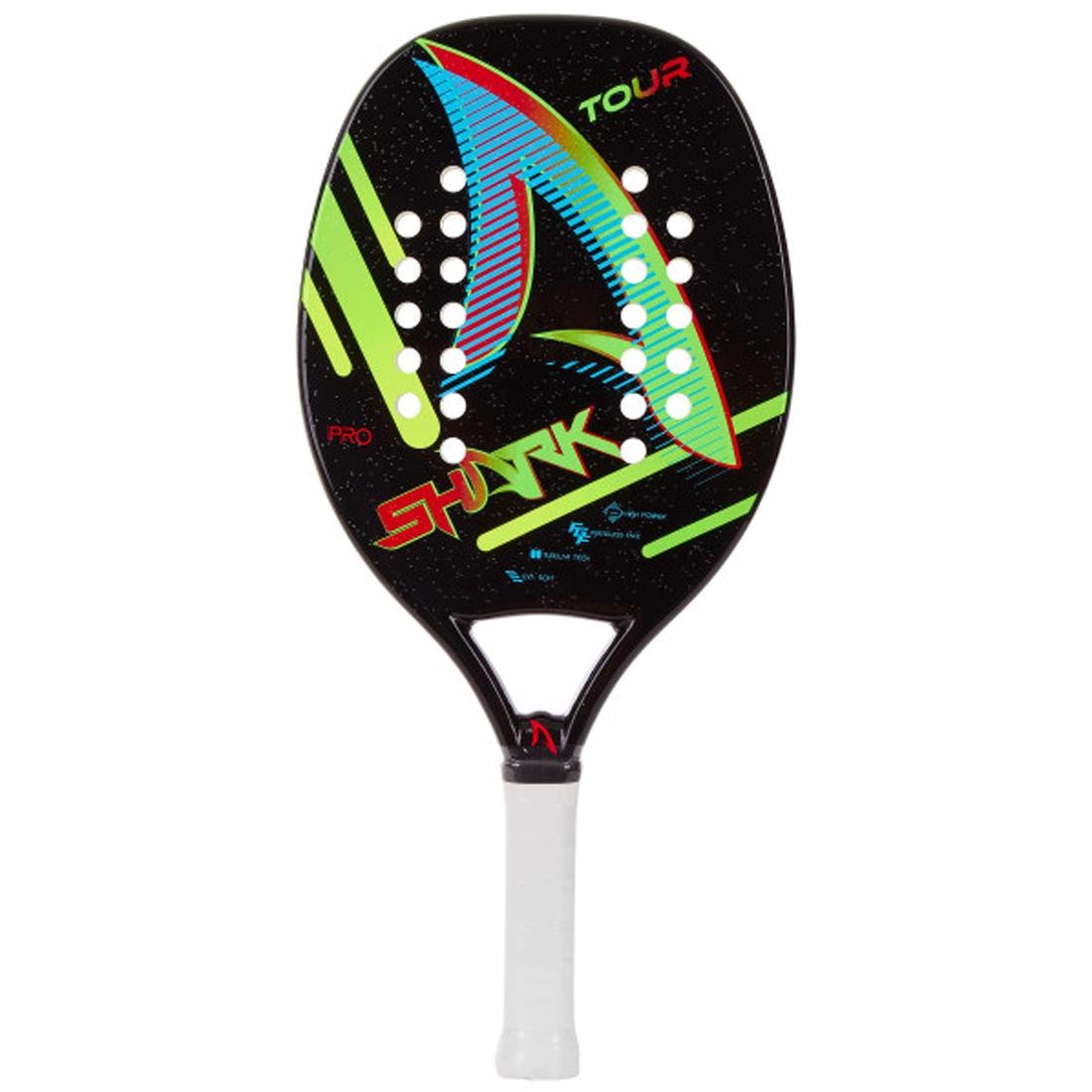 Raquete de Beach Tennis Shark Tour 2022 - Preto - 3