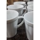 Ver imagem 4 de Kit Jogo 6 Canecas Xícaras Café, Chá Hotel 120ml Tipo Copo Americano - Porcelana Branca