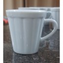 Ver imagem 6 de Kit Jogo 6 Canecas Xícaras Café, Chá Hotel 120ml Tipo Copo Americano - Porcelana Branca