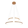 Pendente Nébula Dourado de Branco (d)87 + 64cm 1x80w 3000k 4000lm - Dw005lg - 1
