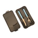 Ver imagem 2 de Marmita Fit Dupla 1,3L Azul com Talher - Unitermi