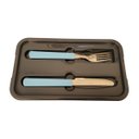 Ver imagem 3 de Marmita Fit Dupla 1,3L Azul com Talher - Unitermi