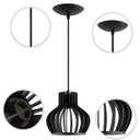 Ver imagem 5 de Luminária Pendente Madeira Circus 15cm E27 3 Unidades:preto