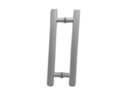 Ver imagem 6 de Kit ferragens para porta de vidro blindex pivotante + puxador tubular redondo 40x30cm - Branco