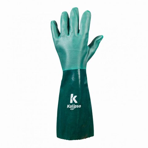 Luva de Pvc com Forro Verde 45cm - Kalipso 21.10.1.3