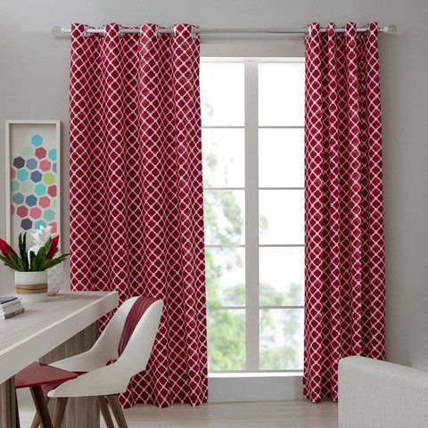 Cortina Estampada Com 16 Ilhós 220x240cm Georgia Casa D'oro Sultan