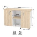 Ver imagem 4 de Conjunto de Escritório Mesa Reunião Armário Credenza Office