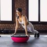 Bola Bosu com Elastico Yoga Pilates Academia Reabilitaçao Fisioterapia Musculaçao Ginastica Fortalec - 2
