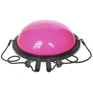 Bola Bosu com Elastico Yoga Pilates Academia Reabilitaçao Fisioterapia Musculaçao Ginastica Fortalec