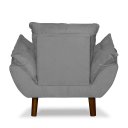 Ver imagem 3 de Mini Poltrona Cadeira Opala Infantil de Criança Suede