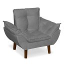 Ver imagem 5 de Mini Poltrona Cadeira Opala Infantil de Criança Suede