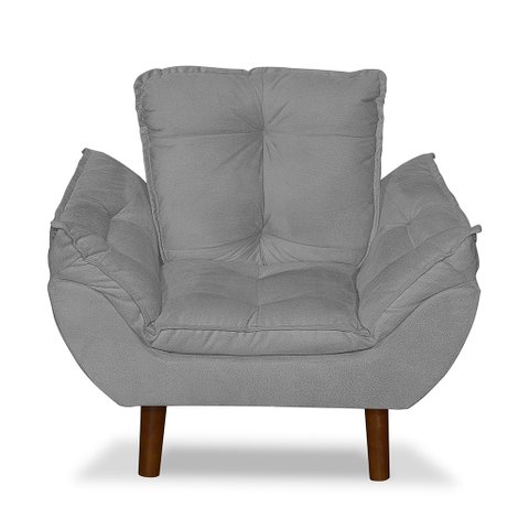 Mini Poltrona Cadeira Opala Infantil de Criança Suede