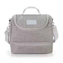 Bolsa Térmica Joy C/ 2 Compartimentos Fitness Jacki Design Cinza claro - 1