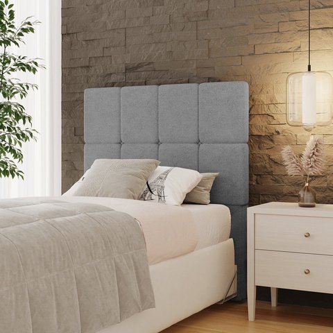 Cabeceira Solteiro 102cm Design Moderno para Quarto Linea