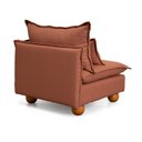 Ver imagem 5 de Sofá Modular Braço Lateral com Pé Bolinha Sôma CabeCasa MadeiraOriginals Marrom Mocha Mousse