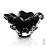 Centro De Mesa Em Cristal Murano Preto - São Marcos 17Cm - 2