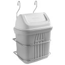 Ver imagem 1 de Suporte Aço Inox C/ Lixeira Cesto 6,5 Litros P Barra 7232