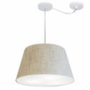 Ver imagem 1 de Lustre Pendente Cone com Desvio Md-4279 Cúpula 21/30x40cm Rustico Bege - Bivolt