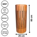 Ver imagem 4 de Luminária de Chão MDF TORRE DE PISA:MDF CRU/85x25cm