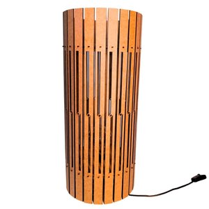 Luminária de Chão MDF TORRE DE PISA:MDF CRU/85x25cm